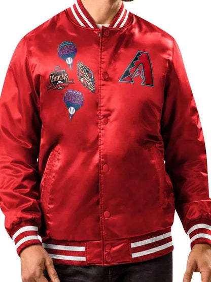 Arizona Diamondbacks Patches Varsity Jacket Max Jackets