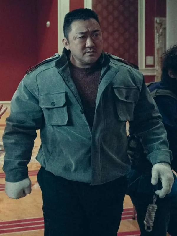 Ma Dong-seok Holy Night Demon Hunters Grey Jacket Max Jackets