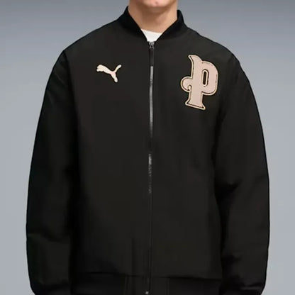 Manchester City 10th Anniversary Black Bomber Jacket