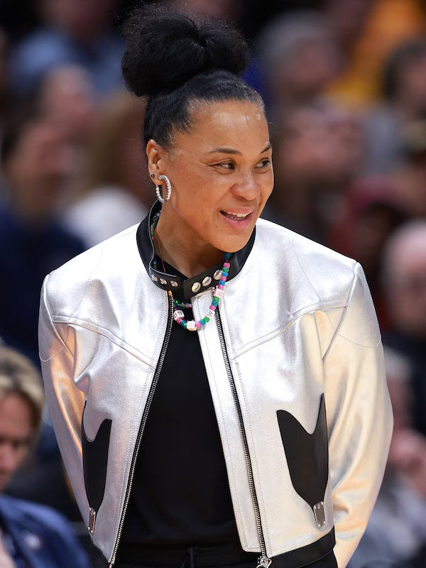 Dawn Staley Silver Leather Jacket Max Jackets