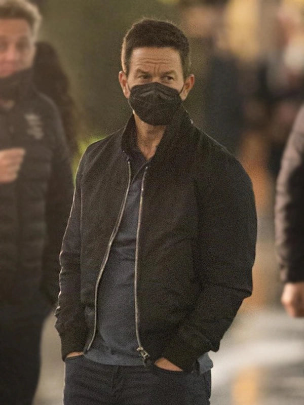 The Union Mark Wahlberg Black Bomber Jacket Max Jackets