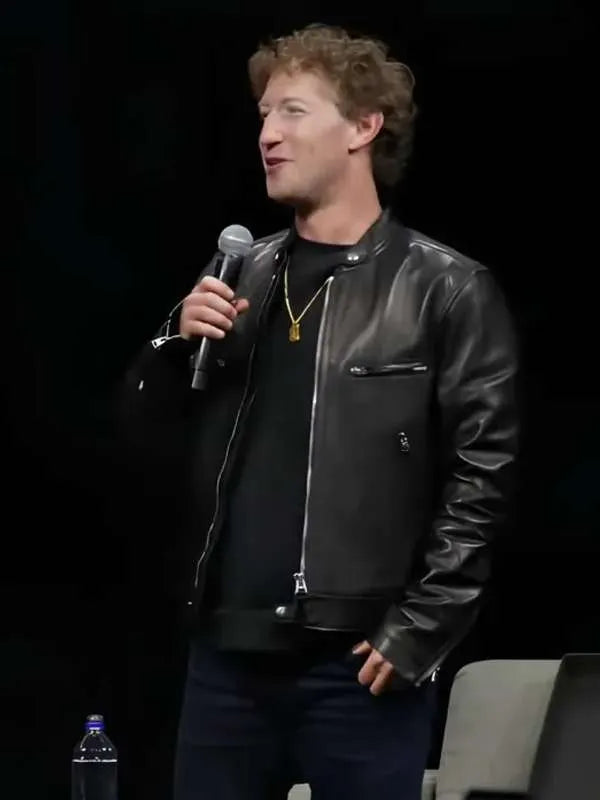 Mark Zuckerberg SIGGRAPH Asia 2024 Leather Jacket Max Jackets