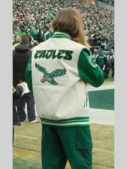 Mary Kate Morrissey Eagles Varsity Jacket - Max Jackets
