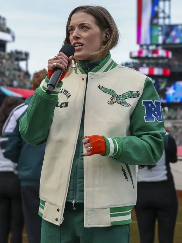 Mary Kate Morrissey Eagles Varsity Jacket - Max Jackets