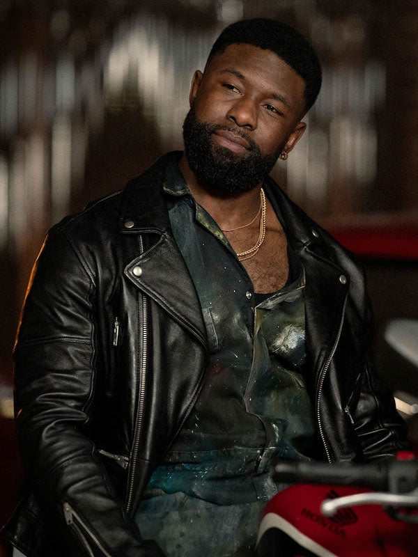 Mea Culpa 2024 Trevante Rhodes Leather Jacket Max Jackets