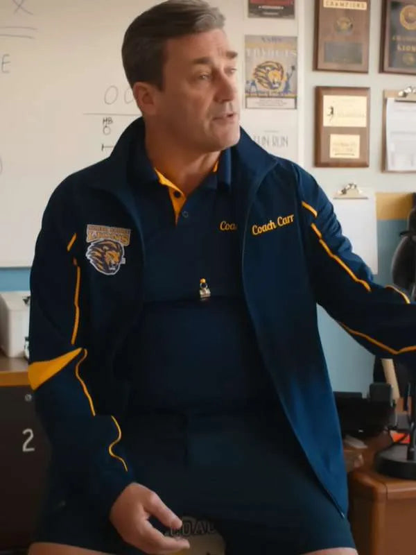 MEAN GIRLS 2024 JON HAMM BLUE TRACK JACKET Max Jackets