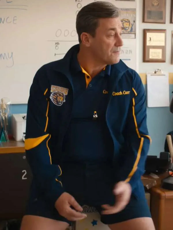 MEAN GIRLS 2024 JON HAMM BLUE TRACK JACKET Max Jackets