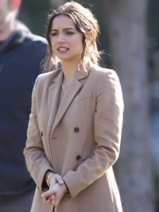 Ana de Armas Deep Water Trench Coat Max Jackets