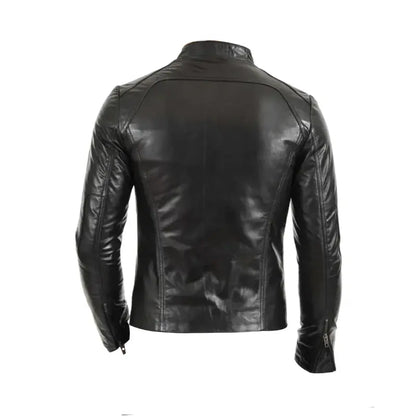 Stylish Leather Black Men's Jacket Max Jackets