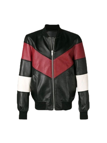 Men Chevron Stripe Bomber Jacket Max Jackets