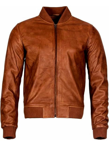 Men’s Dark Brown Bomber Jacket Max Jackets