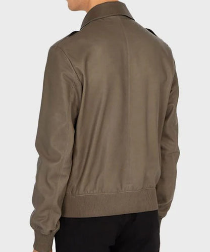 Men's Brown Aviator Bomber Jacket Max Jackets