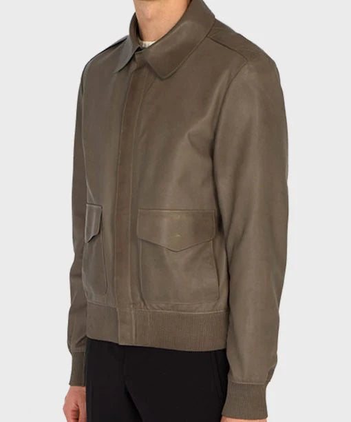 Men's Brown Aviator Bomber Jacket Max Jackets