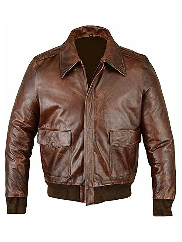 A2 Flight Aviator Leather Jacket Max Jackets