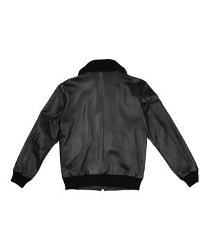 Black G-1 Flight Leather Bomber Jacket Mens Max Jackets