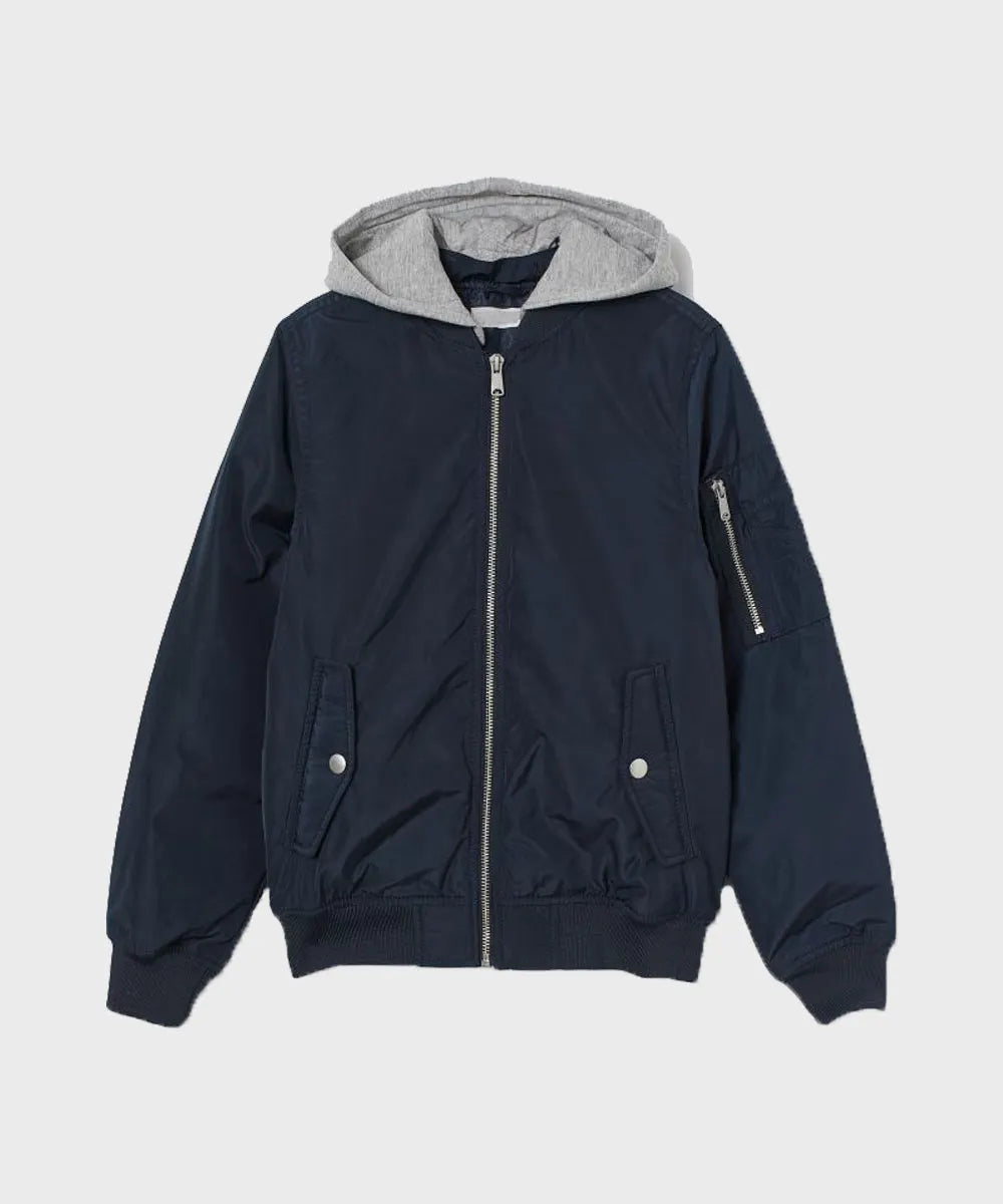 Dark Blue Hoodie Max Jackets