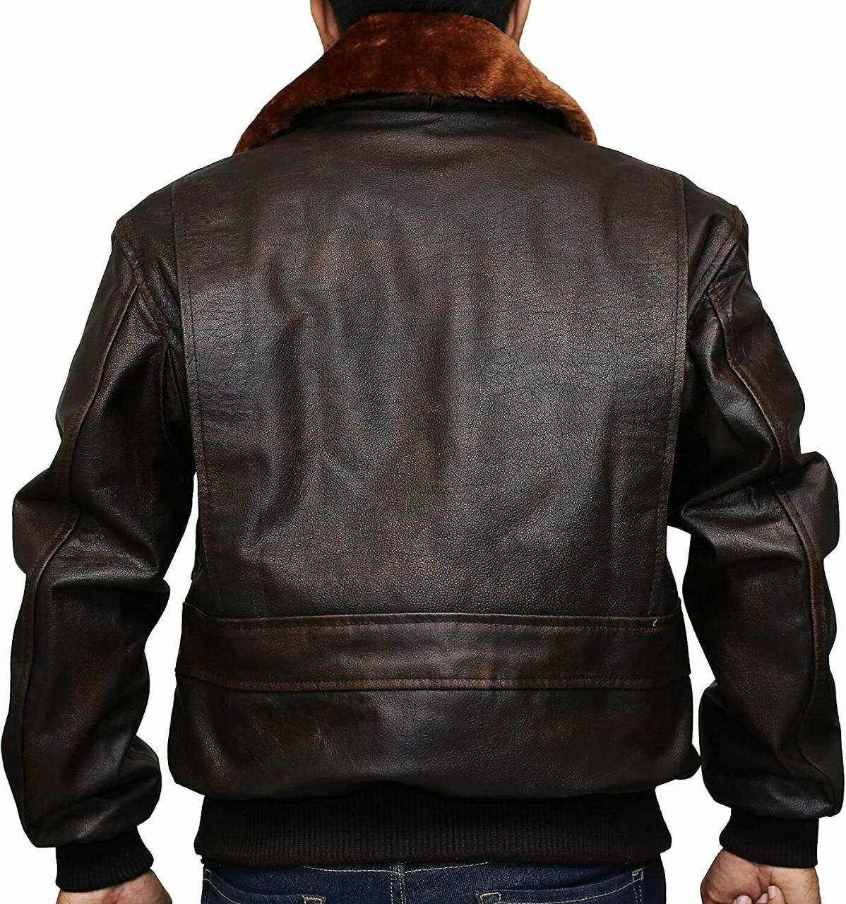 Mens Flying G1 Bomber Leather Jacket Max Jackets