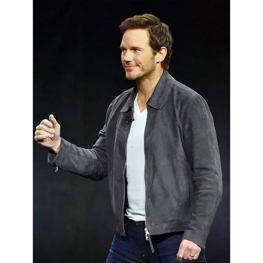 Mercy 2026 Chris Pratt Suede Leather Jacket