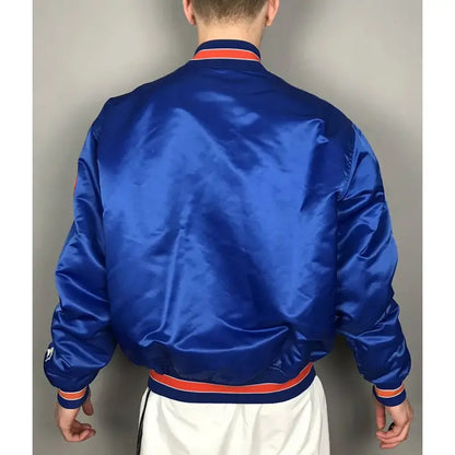Mets New York Blue/White Satin Jacket