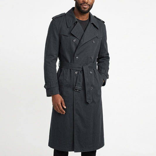 K.P Kalu Putic Men’s Cotton Long Trench Coat