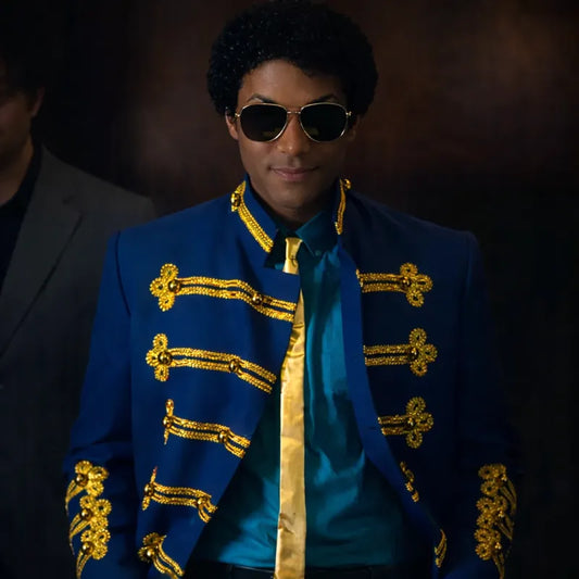 Jaafar Jackson Michael 2026 Blue Jacket