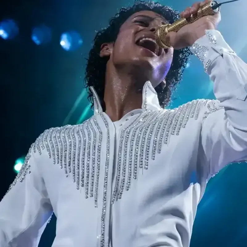 Michael 2026 Jaafar Jackson White Jacket