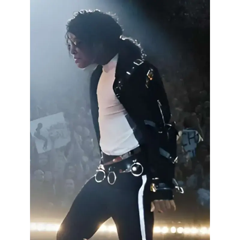 Michael 2026 Jaafar Jackson Black Belted Jacket