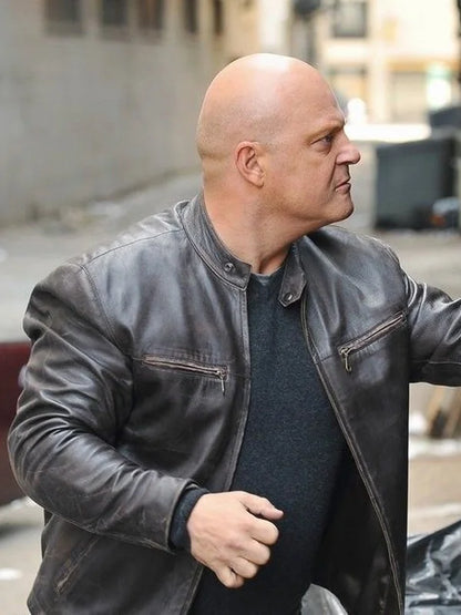 Michael Chiklis The Shield Cafe Racer Leather Jacket Max Jackets