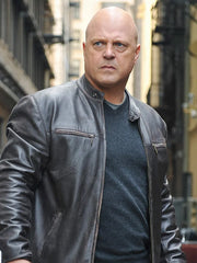 Michael Chiklis The Shield Cafe Racer Leather Jacket Max Jackets
