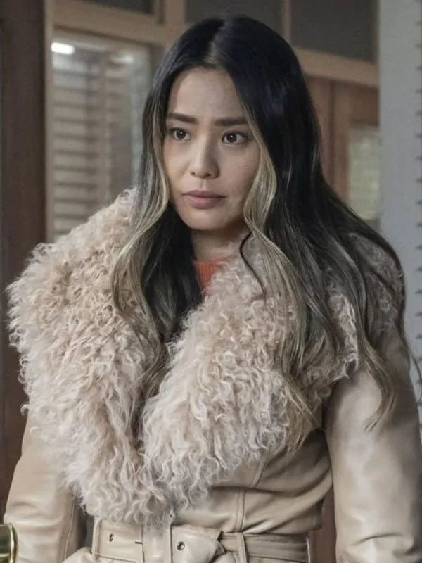 Molly Park Dexter New Blood Shearling Jacket Max Jackets