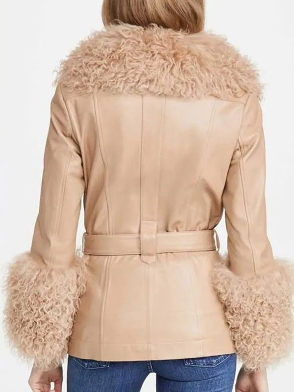 Molly Park Dexter New Blood Shearling Jacket Max Jackets