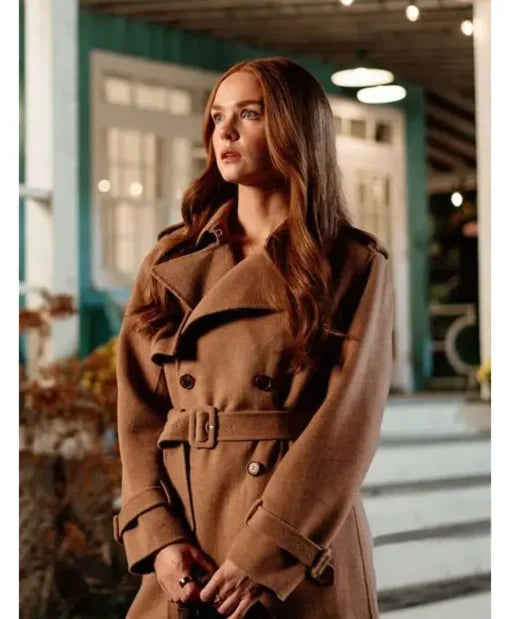 Morgan Kohan Sullivan's Crossing S04 Maggie Sullivan Brown Wool Trench Coat