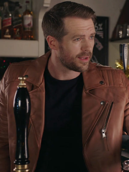 Christmas At Plumhill Manor 2024 Kyle Pryor Brown Jacket Max Jackets