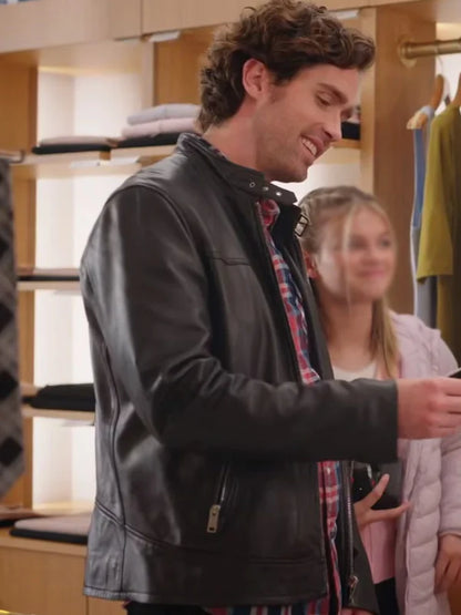 Alec Santos Unwrapping Christmas Tina’s Miracle Black Jacket Max Jackets