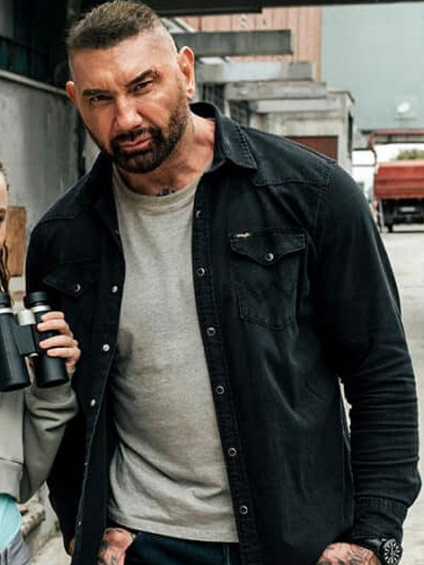 My Spy The Eternal City 2024 Dave Bautista Black Jacket Max Jackets