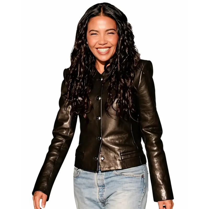 NYC Emma Grede Black Leather Jacket