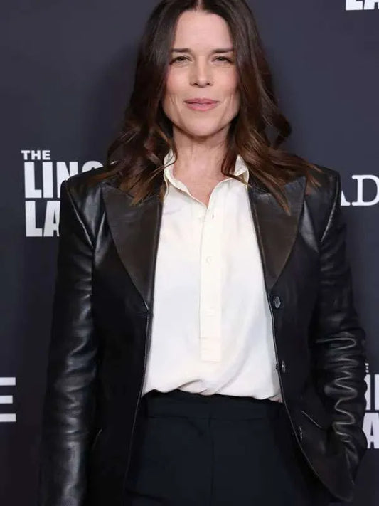 The Lincoln Lawyer 2026 Neve Campbell Leather Blazer