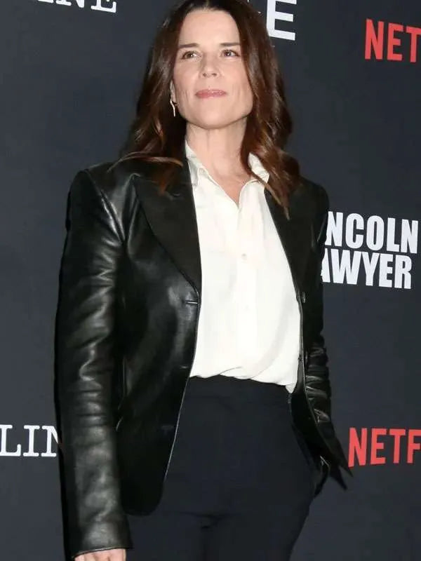 The Lincoln Lawyer 2026 Neve Campbell Leather Blazer