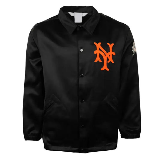 New York Giants 1954 Black Satin Jacket