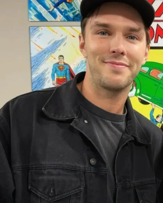 Superman 2025 Nicholas Hoult Denim Black Jacket Max Jackets