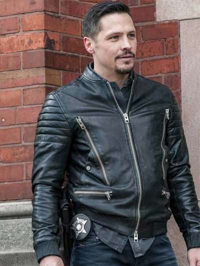 Nick Wechsler TV Series Chicago PD Biker Jacket Max Jackets