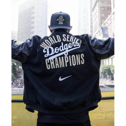 Nike LA Dodgers World Series Champions Letterman Jacket