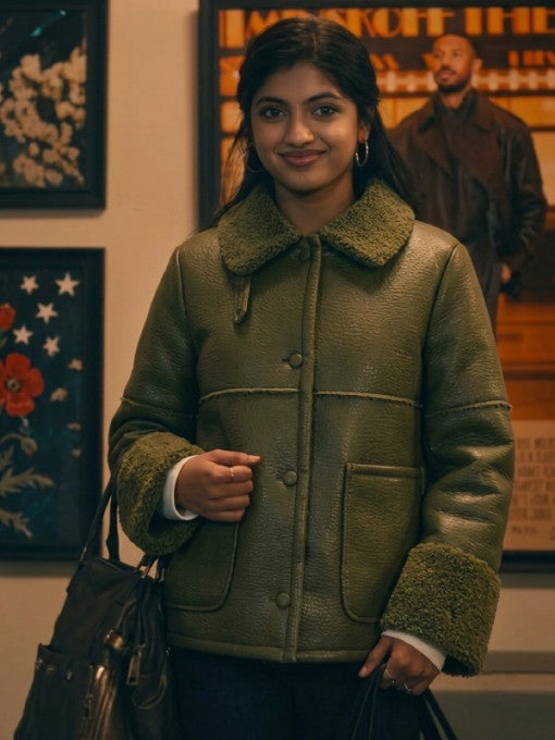 Not Suitable for Work Abby Green Leather Jacket
