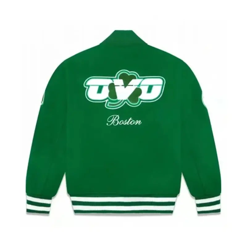 OVO Boston Celtics Green Wool Varsity Jacket