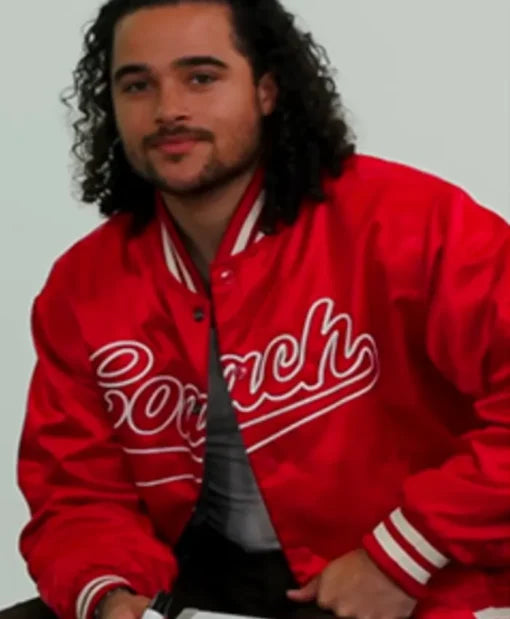 Off Campus John Tucker Red Varsity Jacket
