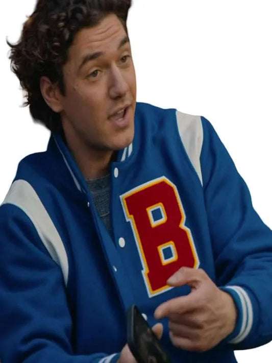 Belmont Cameli Off Campus Blue Varsity Jacket
