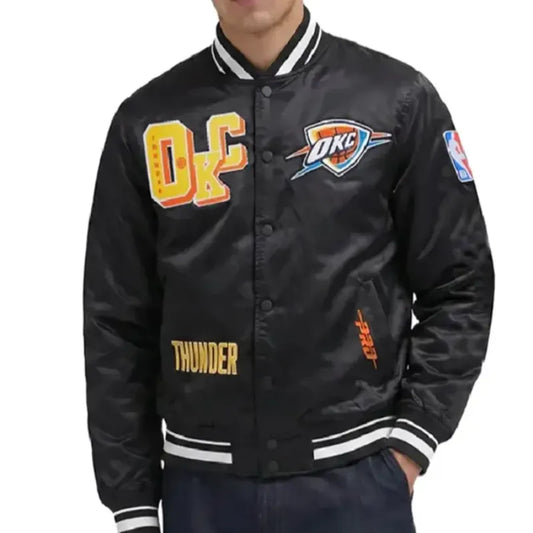 Thunder Best of Rib Oklahoma City Satin Jacket
