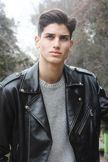 Ghosts Hudson Thames Leather Black Jacket Max Jackets