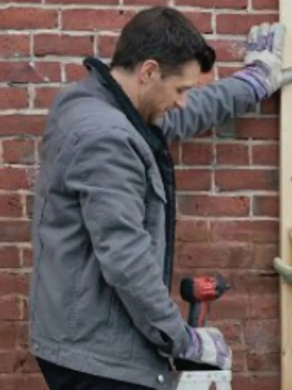 Our Christmas Mural Dan Jeannotte Shearling Jacket Max Jackets