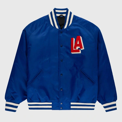 PCL LA Angels Royal Varsity Satin Jacket